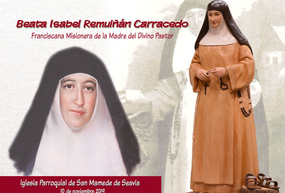 Coristanco honra a la beata Isabel con una imagen en Seavia