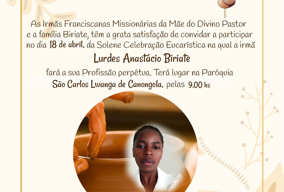 Próxima Profesión Perpetua de Lurdes en Mozambique