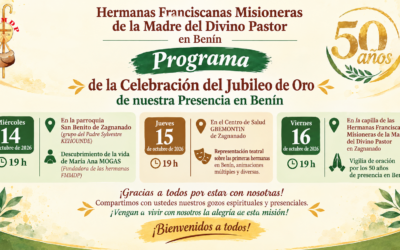 Haciendo memoria agradecida de 50 años de presencia de la Congregación de FMMDP en Benín